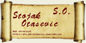 Stojak Otašević vizit kartica